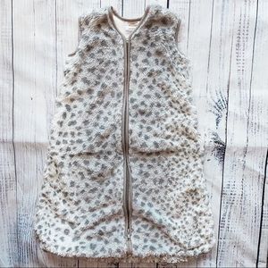 Pottery Barn Baby Halo SleepSack Gray Leopard 0-6 months sleep sack neutral